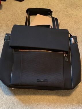 Storksak Navy Blue Baby Changing Bag with Contrast Strap